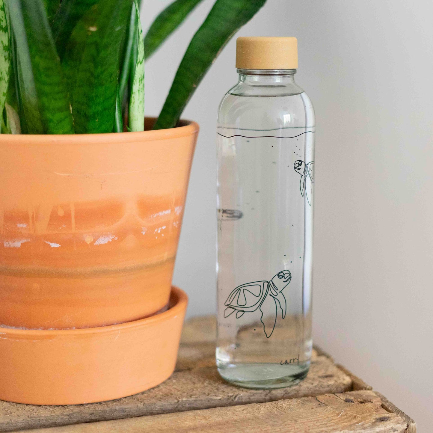 GO WITH THE FLOW 0.7 l Glass Bottle