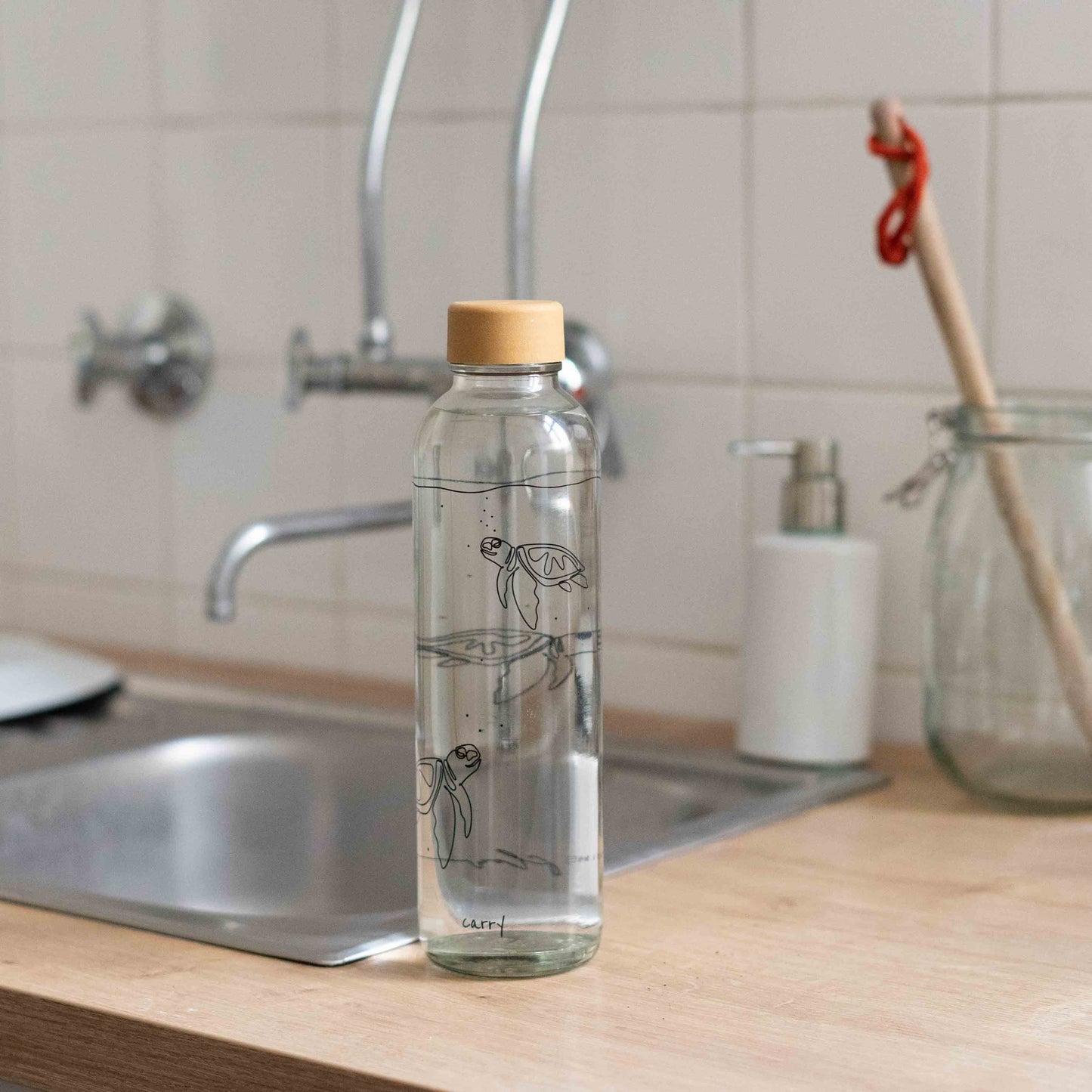 GO WITH THE FLOW 0.7 l Glass Bottle