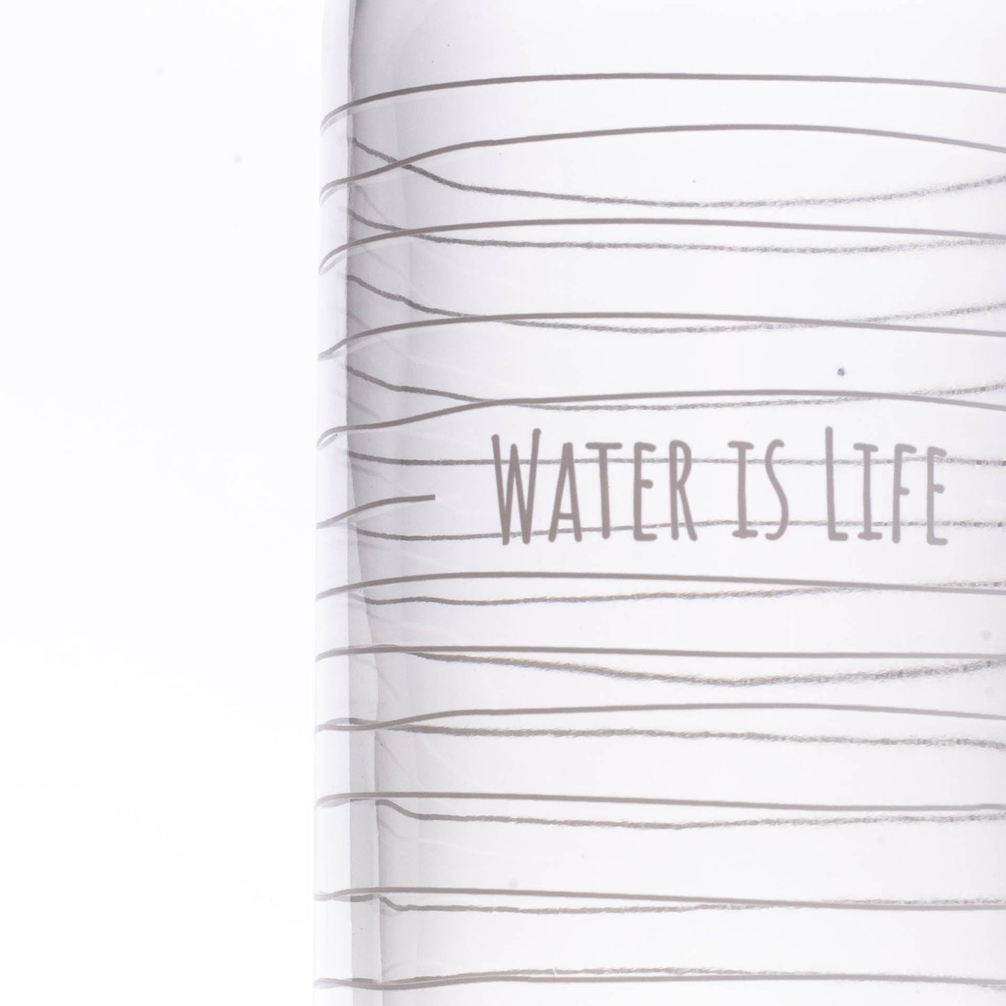 WATER IS LIFE 1.0 l Glass Bottle