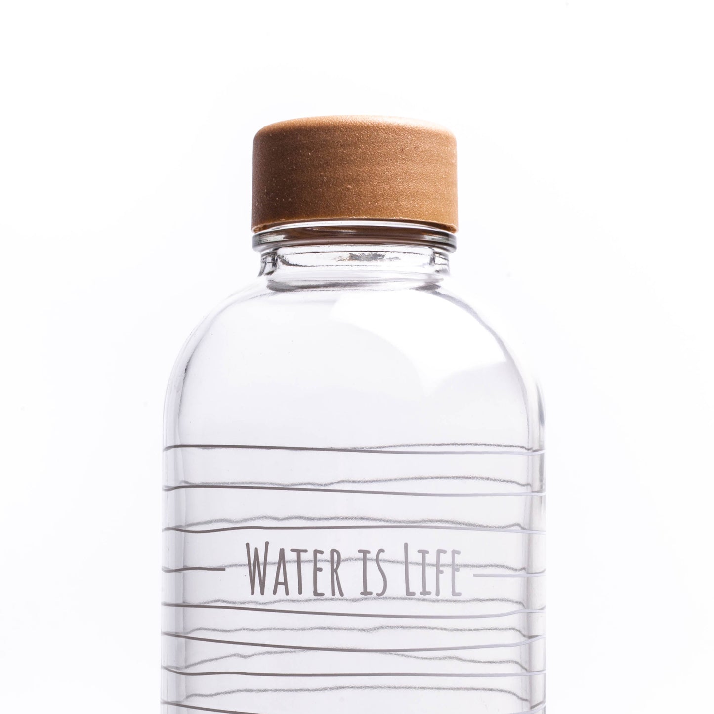 WATER IS LIFE 1.0 l Glass Bottle