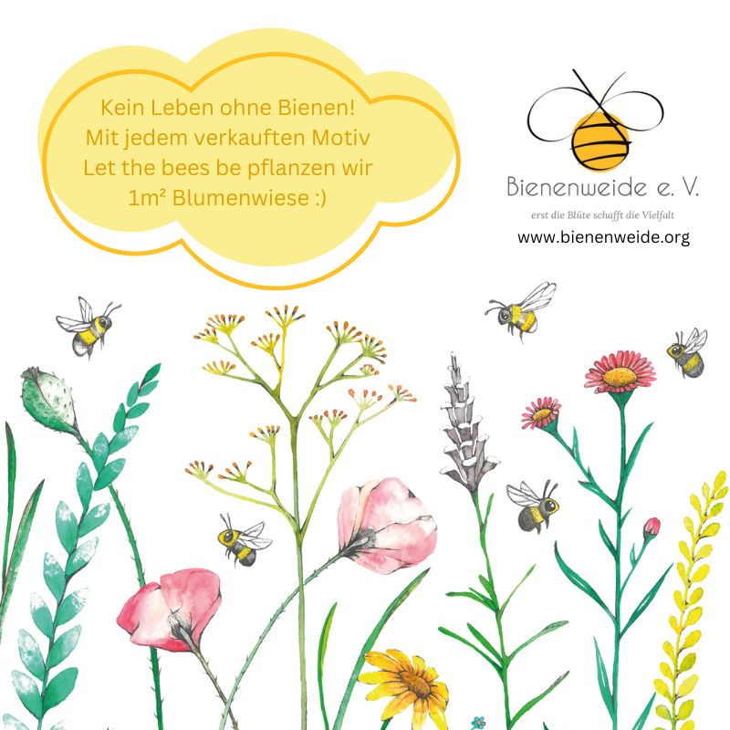 LET THE BEES BE 0.7 l Glass Bottle